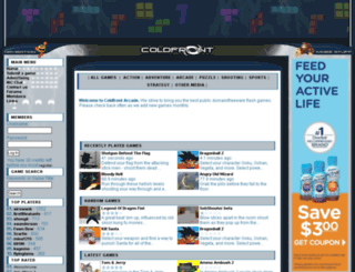 arcade.coldfront.net screenshot