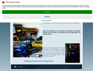 arcadeautomaten-telespiele.de screenshot