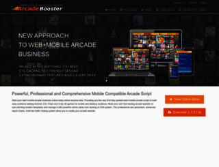 arcadebooster.com screenshot