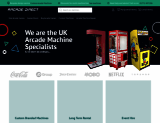 arcadedirect.co.uk screenshot