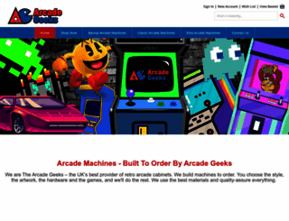 arcadegeeks.co.uk screenshot