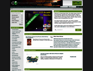arcadespareparts.com screenshot