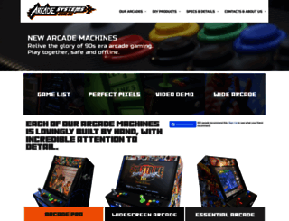 arcadesystems.com.au screenshot