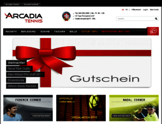 arcadia-tennis.ch screenshot