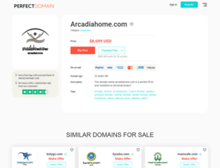 arcadiahome.com screenshot