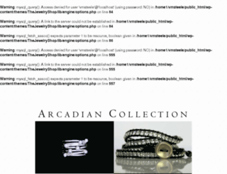 arcadiancollection.com screenshot