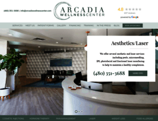 arcadiawellnesscenter.com screenshot