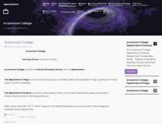 arcanoriumcollege.com screenshot
