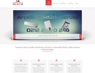 arcelikgokturkservisi.com screenshot