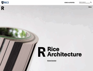 arch.rice.edu screenshot