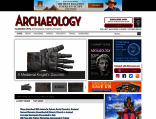 archaeology.org screenshot
