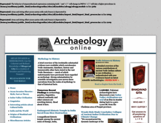 archaeologyonline.net screenshot