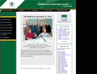archbishopcarroll62.com screenshot