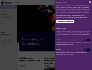 archbishopofcanterbury.org screenshot