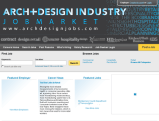 archdesignjobs.com screenshot