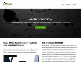 arche-consortia.be screenshot