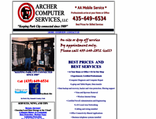 archerservices.com screenshot