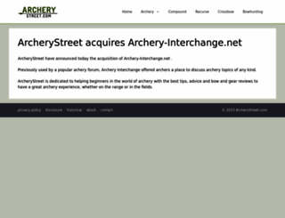 archery-interchange.net screenshot