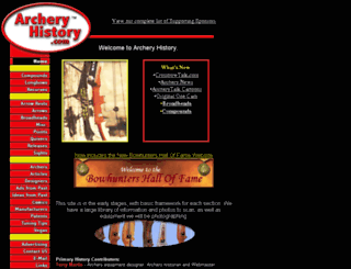 archeryhistory.com screenshot
