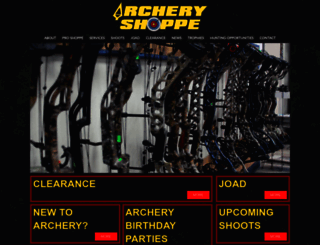 archeryshoppenm.com screenshot