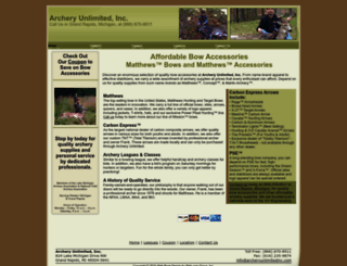 archeryunlimitedinc.com screenshot