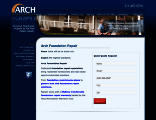 archfoundationrepair.com screenshot