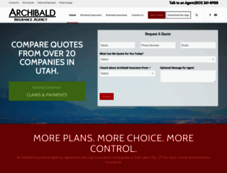 archibald-insurance.com screenshot