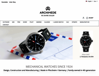archimede-uhren.de screenshot