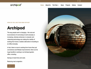 archipod.co.uk screenshot