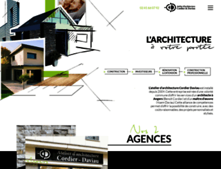 architecte-cordier-daviau.com screenshot