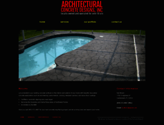 architecturalconcretedesignsllc.com screenshot