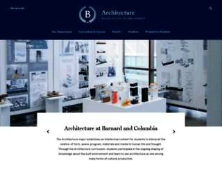 architecture.barnard.edu screenshot