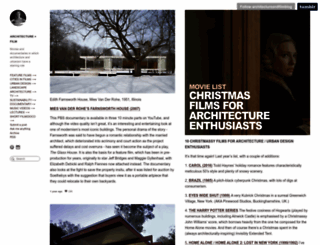architectureandfilm.com screenshot