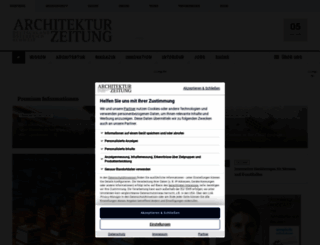 architekturzeitung.ch screenshot