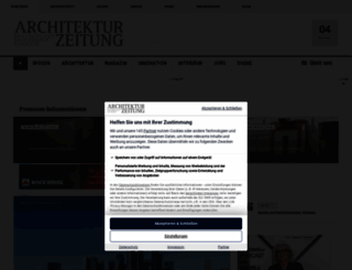 architekturzeitung.com screenshot