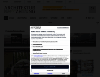 architekturzeitung.de screenshot