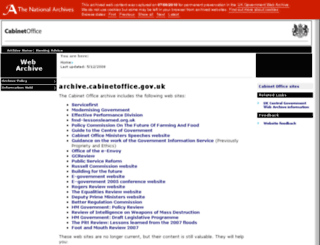 archive.cabinetoffice.gov.uk screenshot