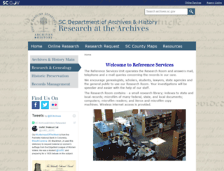 archives.sc.gov screenshot