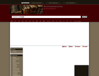 archivverzeichnis.de screenshot