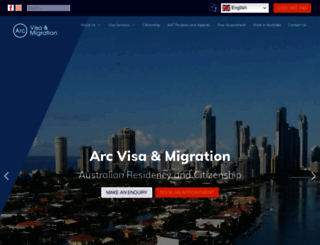 arcmigration.com.au screenshot