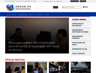 arcon.pa.gov.br screenshot