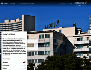 arcotelhotels.com screenshot