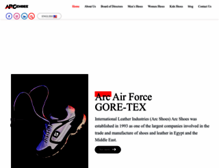 arcshoes.com screenshot