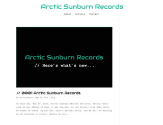 arcticsunburn.com screenshot