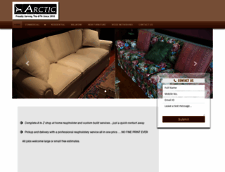 arcticupholstery.com screenshot