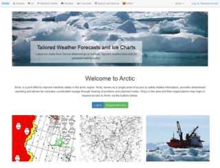 arcticweb.e-navigation.net screenshot