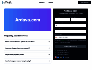 ardava.com screenshot