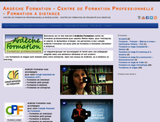 ardeche-formation.fr screenshot