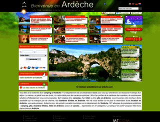 ardeche.com screenshot