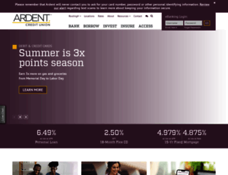 ardentcu.org screenshot
